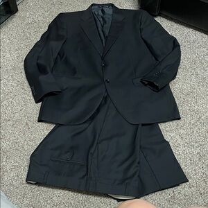 Ermengildo Zegna silk / wool Classic Black Men's Suit